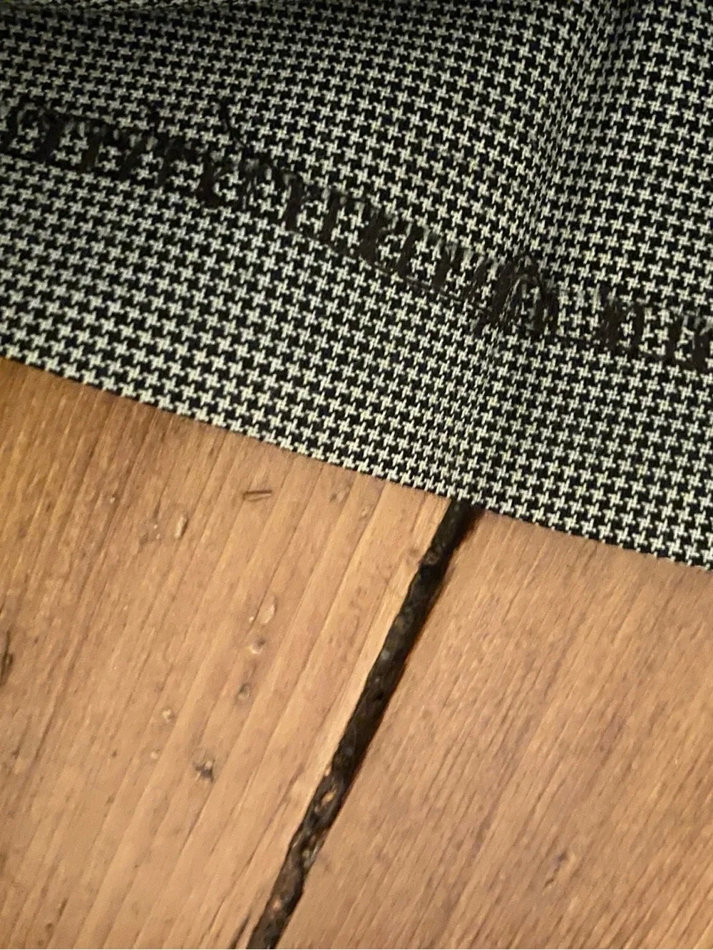 Vintage 90s Double-Breasted Gray Men's Suit Jacket & Trousers houndstooth 42R